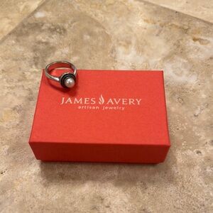 James Avery Silver Pearl Ring